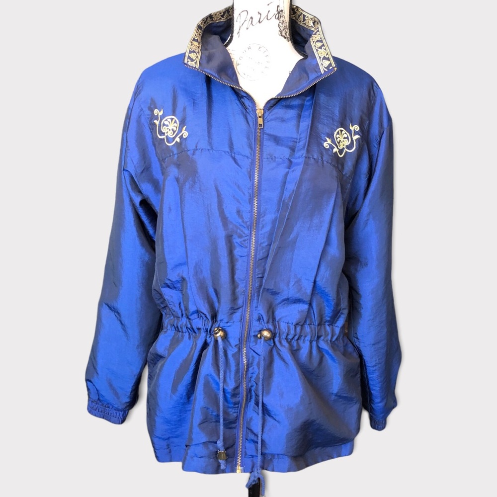 Vintage Lavon Jacket Coat Windbreaker | Embroidery | Size Large